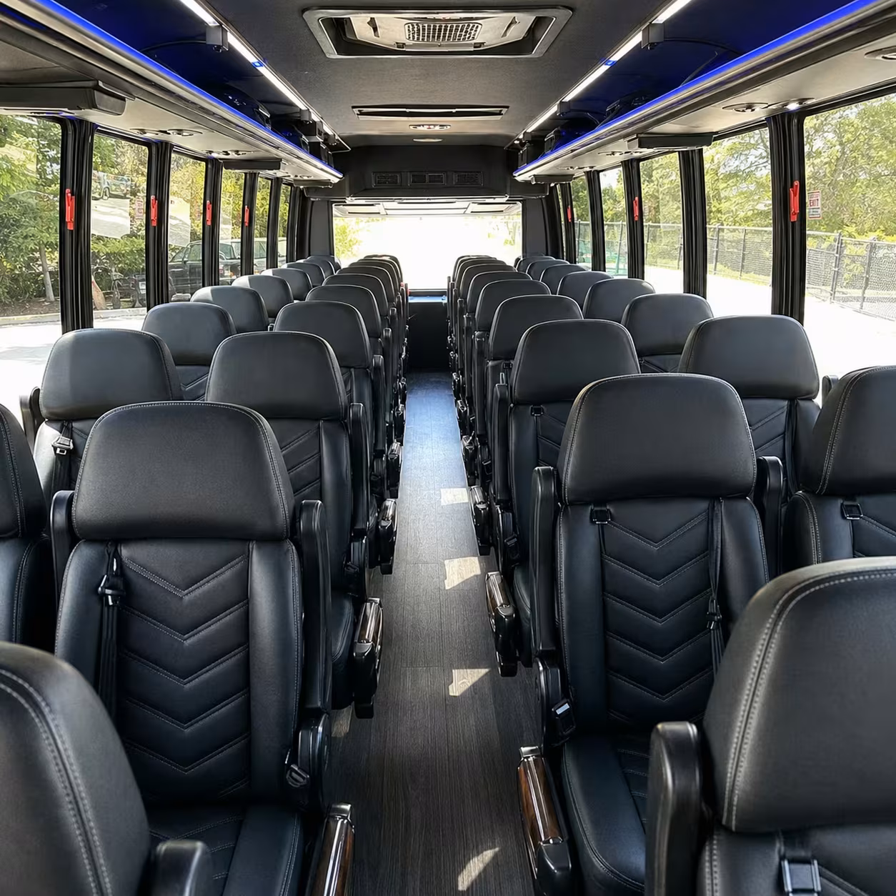 28 passenger minibus inside