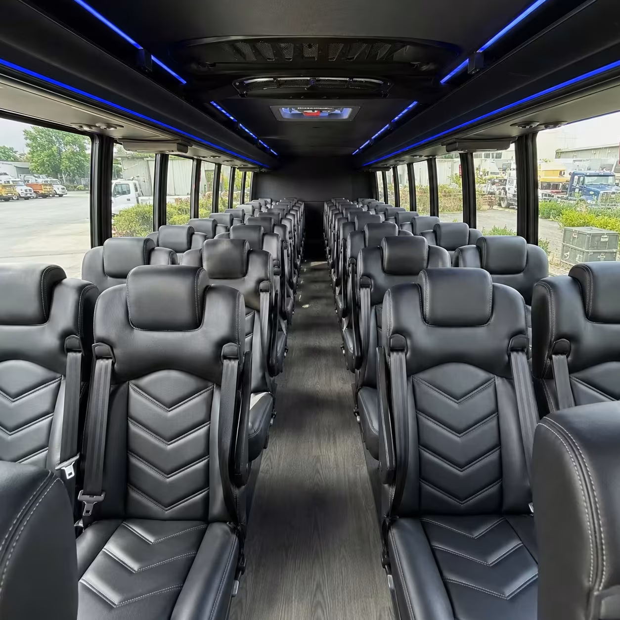 28 passenger minibus interior