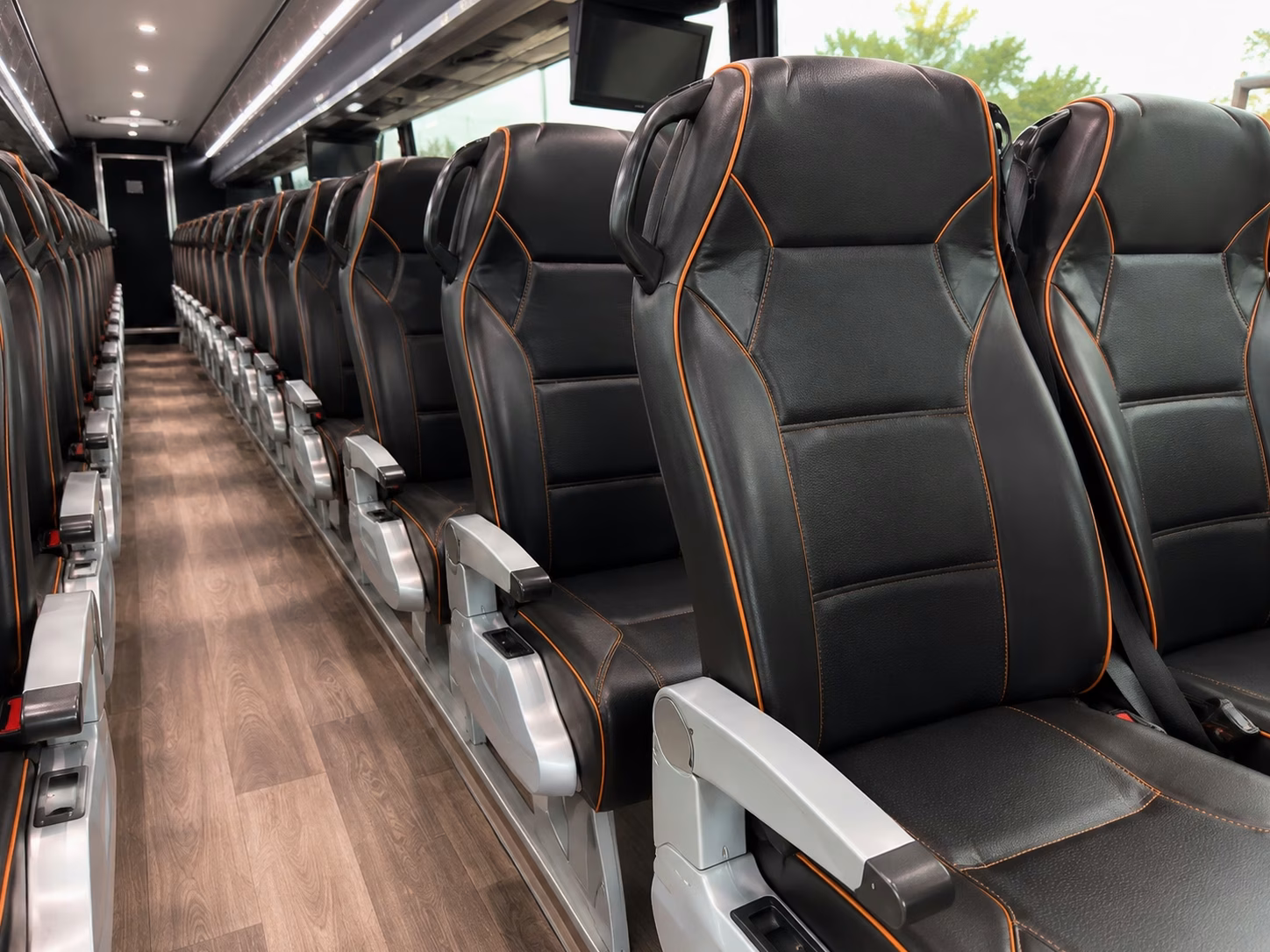 upland 56 passenger charter bus rental
