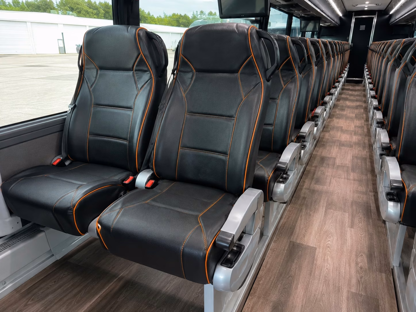 upland charter bus interior